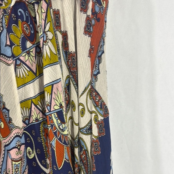 CARA CARA Bohemian Multicolor Silk Handkerchief Hem Skirt S - Picture 8 of 11